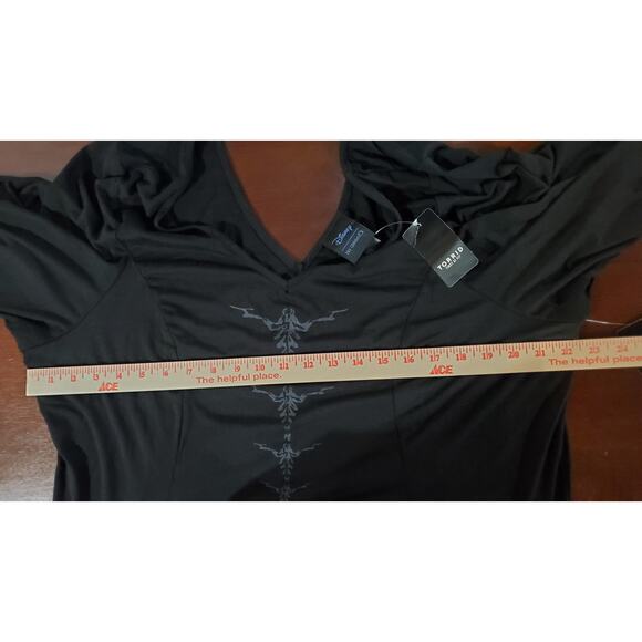 Torrid X Disney Her Universe Maleficent 2 Black Jersey Hi-Low Dress Size 3X NWT - Picture 13 of 15